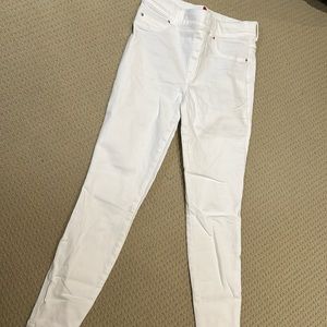 Spanx white skinny jeans.